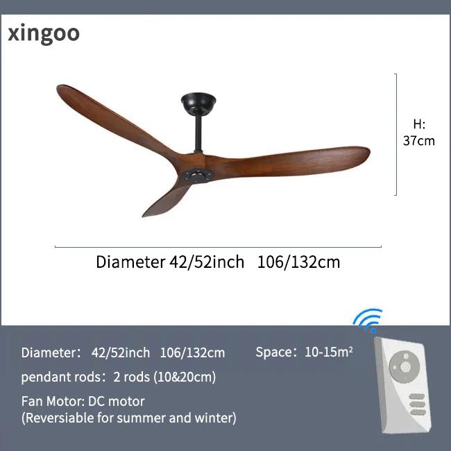 

Intelligent LED Ceiling Fan for Home Decoration Pendant Light, Equipped with Reversible Motor, Suitable for Summer and Winter 42inche-106cm&96-265V