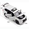 1:32 Scale Lexus LX570 Off-Road Alloy Diecast Car Model,Pull Back Metal Vehicle Toy with Sound and Light 6 Open Doors for Kids Adults Gift Collection
