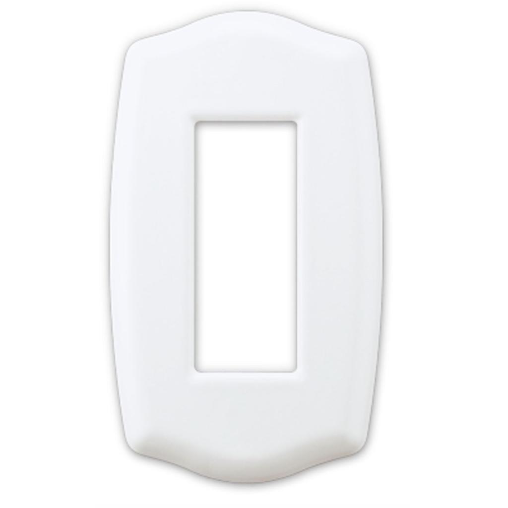 Sugatsune Industrial Switch & Outlet Plate, Premium Enamel Basic Series, White, PXP-HS01-WT