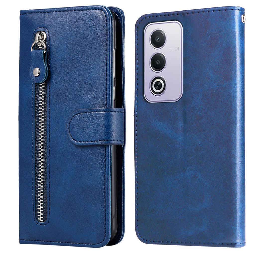 For Oppo A3 Pro (Global) 5G/(India) 5G Case Zipper Wallet Calf Texture PU Leather Phone Cover