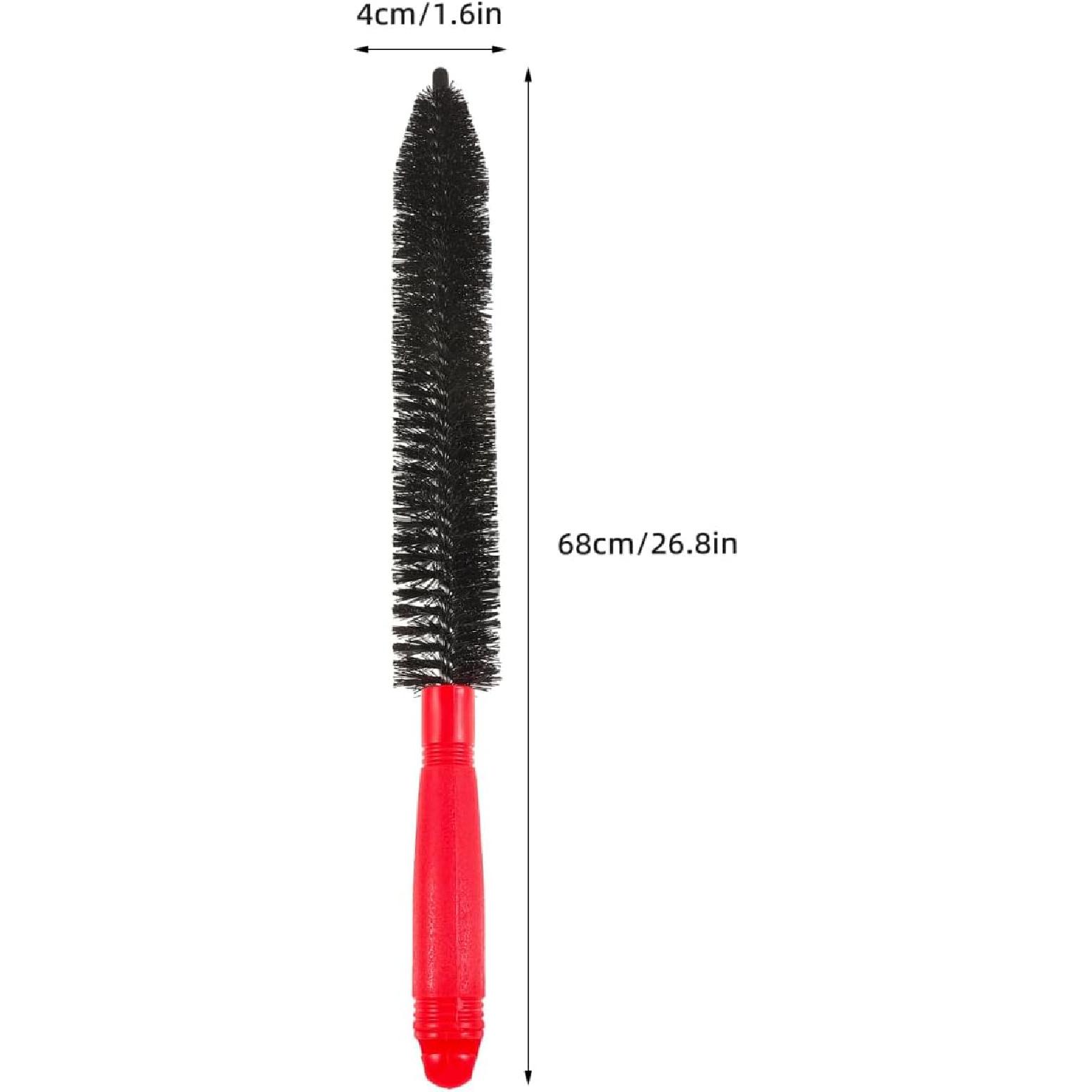 Engine Cleaning Brush 26.8 Inch Car Detailing Brush with Long Handle for Automotive Engine Truck Motorcycle Dryer Vent and Air Conditioner Cleaning