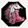 1PC cowgirl, boots Automatic Open/Close Umbrella Compact Folding Umbrella with 8-Rib Shaft lightweight esign, Fashion Lovers1240A