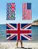 British and American Style Soft Printed Towel Flannel Quick-drying Double-sided Velvet Absorbent Towel Bath Wash Face Towel