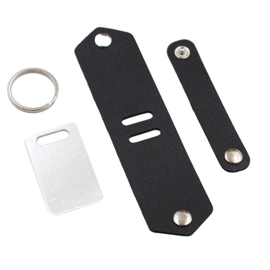 

Брелок из искусственной кожи женский маленький изысканный с надписью ко Дню матери для повседневной носки и уличного декора чёрный