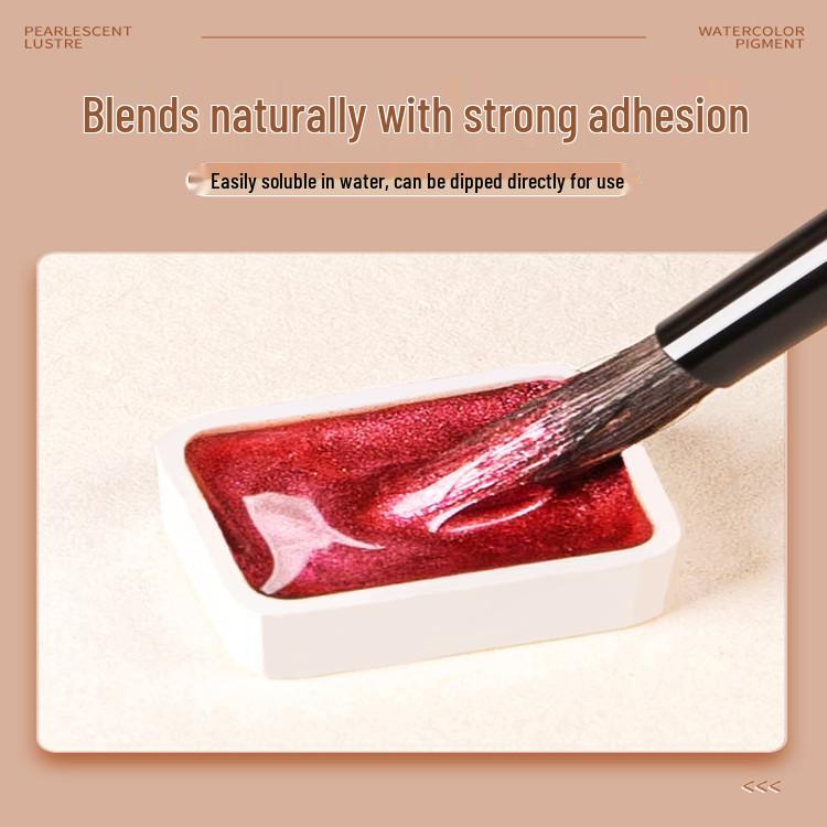 Pearlescent Dunhuang Gold Watercolor Set: 60 Colors for Painting & Nail Art