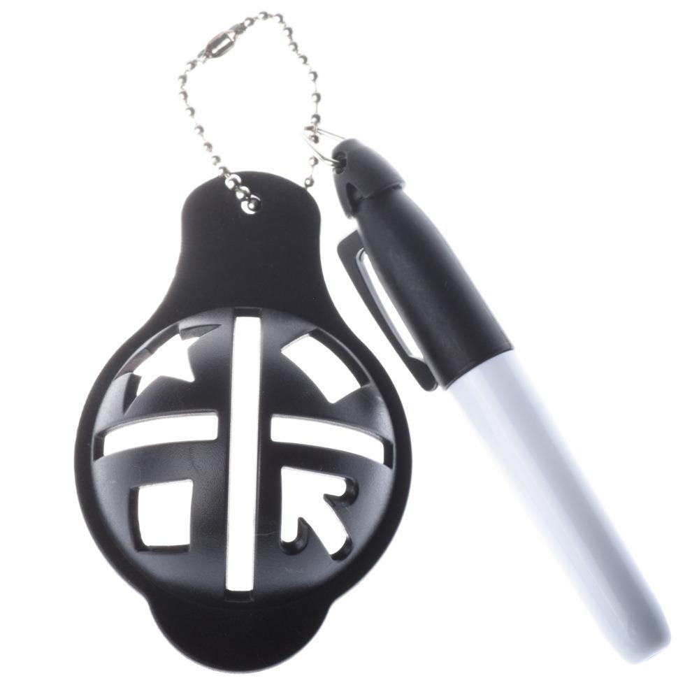 Easily Drawing Golf Ball Line Marker 4 Color Golf Ball Marker Marker Pen Liner Training чёрный