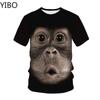 2020 Men's T-Shirts 3D Printed Animal Monkey Tshirt Short Sleeve Funny Design Casual Tops Tees Male Casual Streetwear