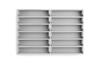 Logifact A4 Book Type Railway Model N Gauge Vehicle Storage Case Replacement Inserts for 12 20m Vehicles (10 Urethane Inserts) Color: Gray 296mm x