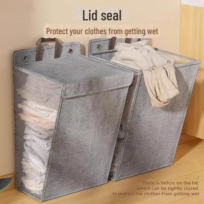 Foldable Multifunctional Hanging Laundry Basket for Dorm or Home