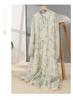 French Fungus Edge Hem Leads Printed Dress