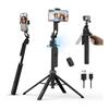 ULANZI TT23 Tripod, Smartphone, Selfie Stick, Auto Tracking Tripod, AI Auto Tracking, 160cm, 7 Level Adjustment, 360 Rotation Movement Tracking