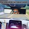 12.1 Inch Interior Clip-On Panoramic Convex Rear View Mirror For Car, Extended Rearview Accessory (White)