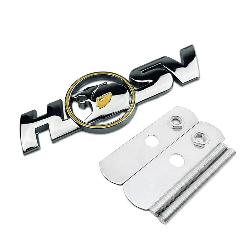 Metal Car Body Sticker for HSV Logo Auto Emblem Front Grille Rear Trunk Decoration