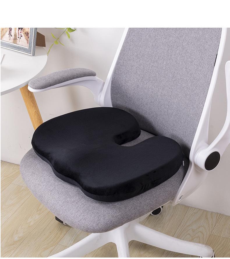 Thickened Memory Foam Seat Cushion for Long Sitting – Ideal for Students, Office Chairs, Dining Chairs, and Hip Protection.