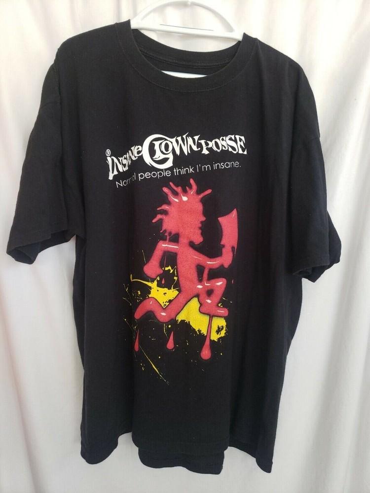Insane Clown Posse ICP Шляпник Обычные люди Группа Черная Унисекс Футболка Унисекс Футболка XXXL