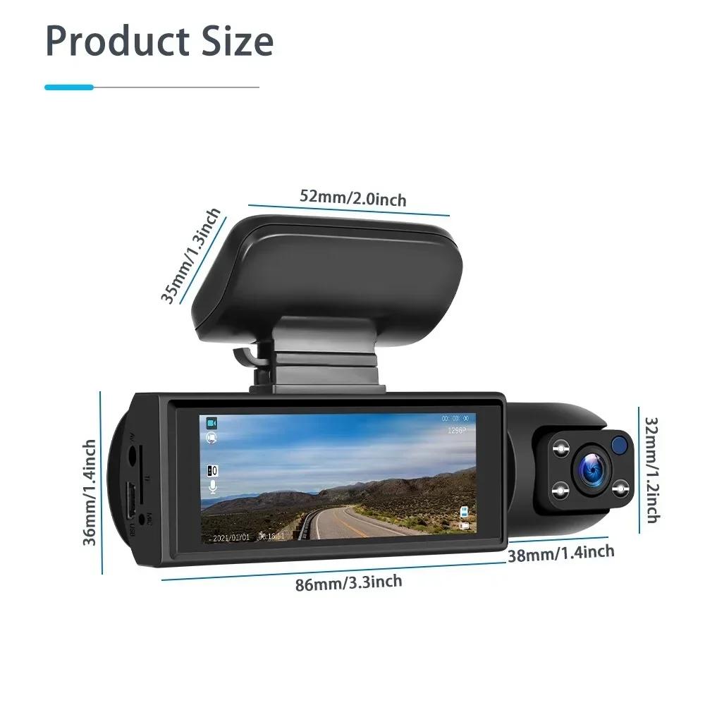 1080P Car DVR Dash Cam with WiFi, Dual Cameras, Video Recorder, Rearview Camera, Automotive Accessories