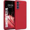 Case for Samsung S21 FE - Flexible - High Resistance Silicone - Precise Cutout - Red