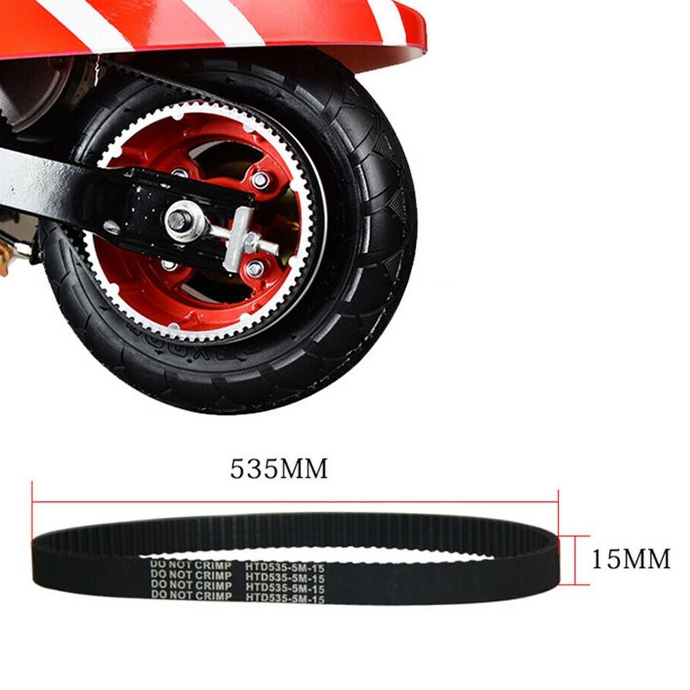 Engine Timing Belt Electric Scooter Thick Black Rubber Replacement Portable