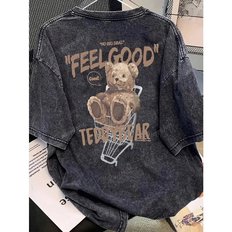 

European sizes Y2K Stylish Outdoor Sports Street Tees Washed Fashion Pure Retro Washed Men S Tops Retro Fashion for Men 5XL