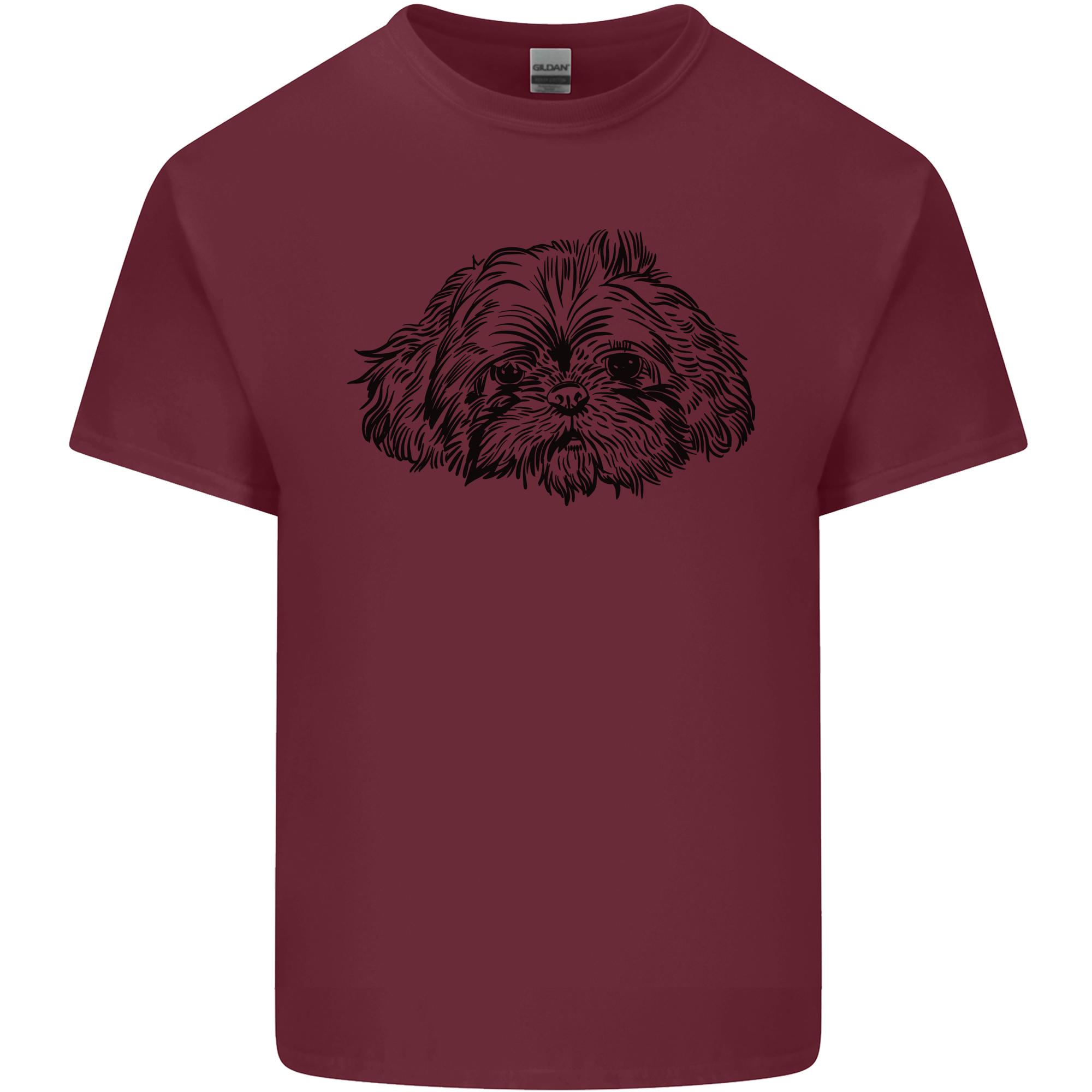 Shih Tzu Drawing Dogs Unisexs Light Cotton TShirt S