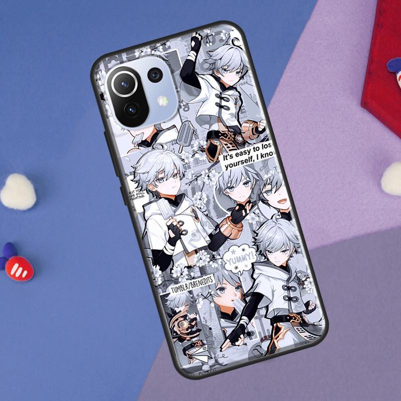 Chongyun Genshin Impact Cover For Xiaomi 14 13 Ultra 11T 12T 13T 14T Pro POCO X7 Pro X3 X5 F3 F5 F6 M6 X6 Pro Case