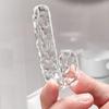 4/8/12Pcs Acrylic Diamond Wall Hook Tranparent Waterproof Adhesive Hooks For Hanging Towels Coats Home Bathroom Organizer