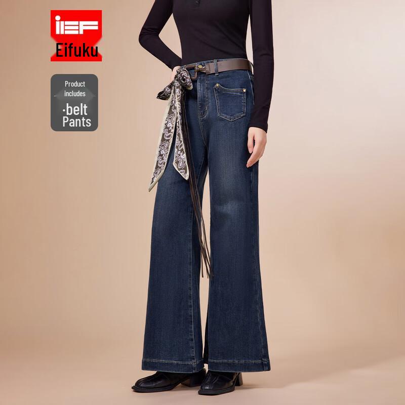 

IEF Women s Denim Flare Long Pants L