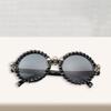 Halloween Rhinestone Skull Sunglasses Decorative Glasses for Party and Costume Events
