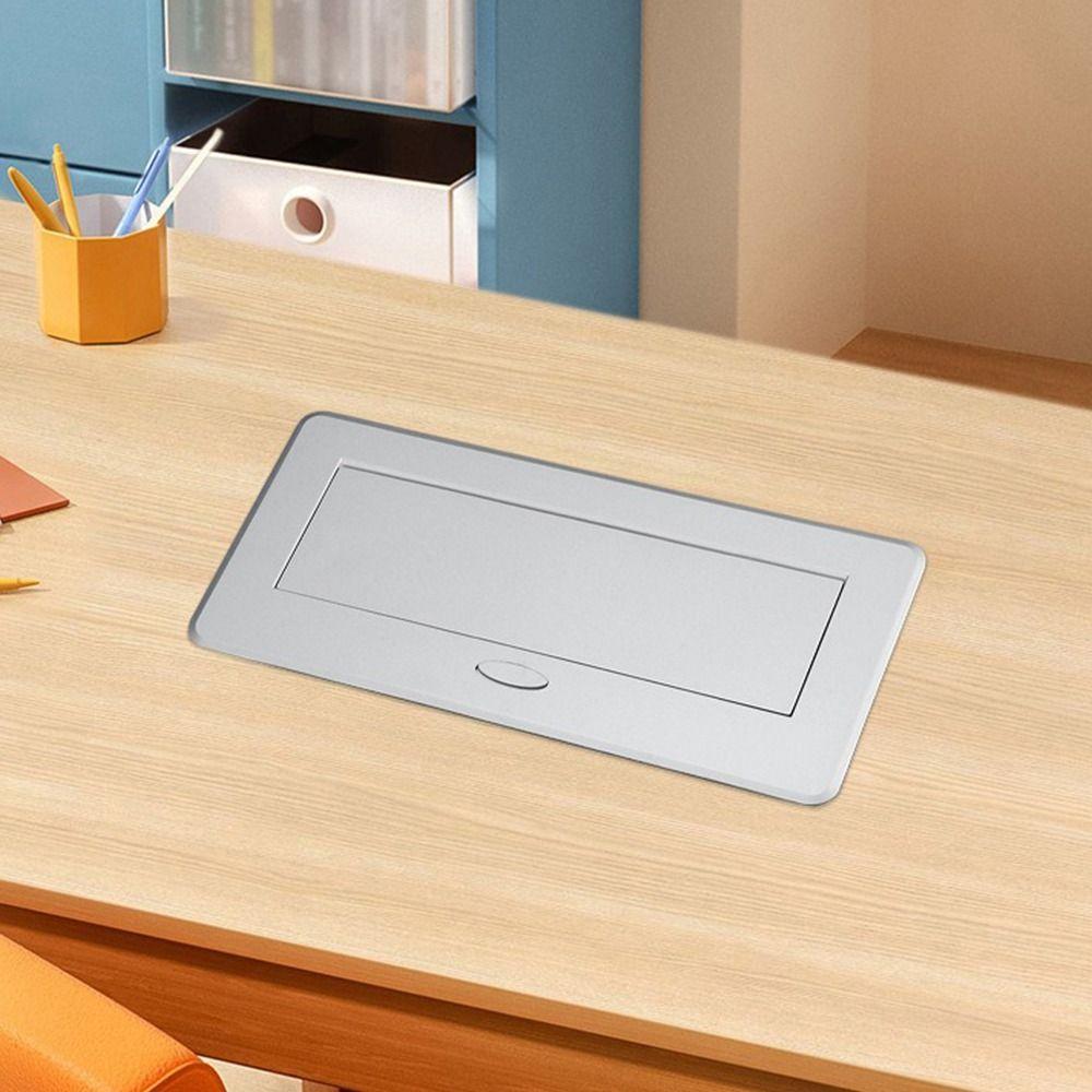 Metal Panel Desktop Plug-In Adapter Embedded Hidden Table Socket Bounce Socket  Multimedia Desktop
