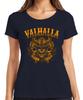 Valhalla Viking Skull Helm Axes Norse Mythology Runes Women's T-Shirt