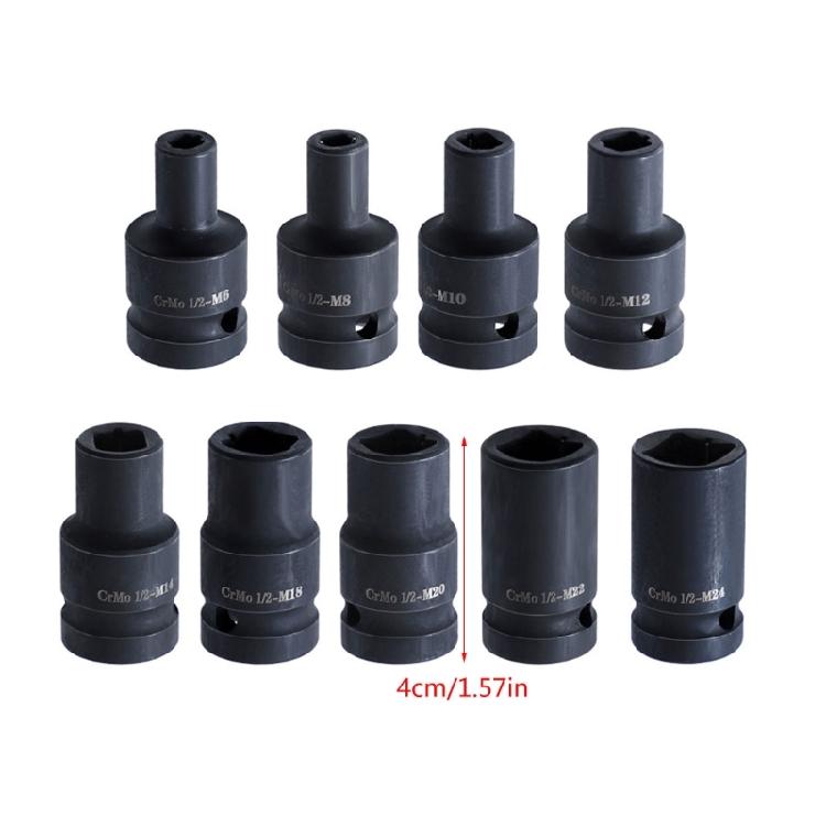 Square Tap Socket Collet Wrenches M6-24 Machine Die Socket Adapters Tapping