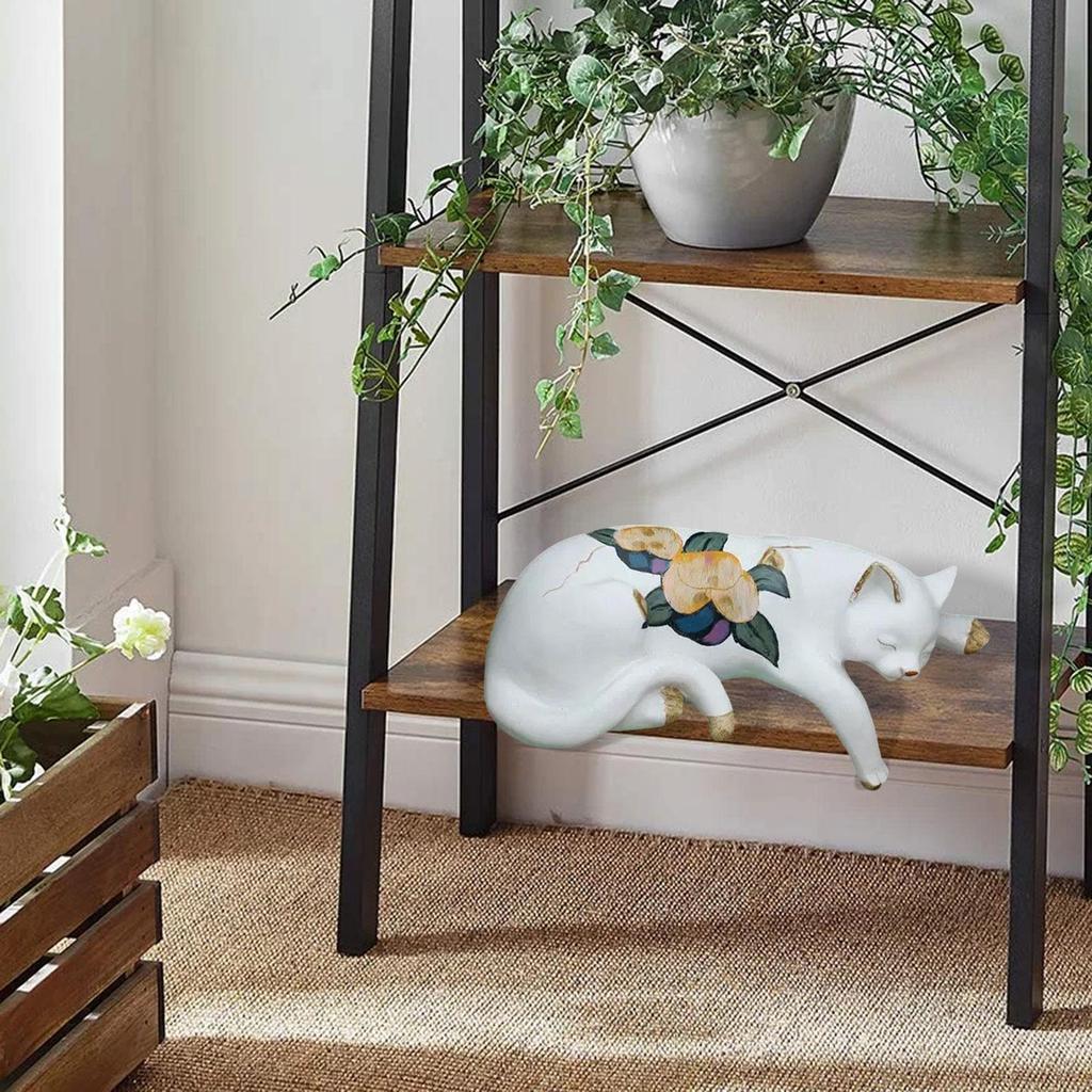 Cat Figurine Resin Crafts Living Room Lifelike Cabinet Desk Home Bookshelf Animals Sculpture Garden Ornament Decorative Statue