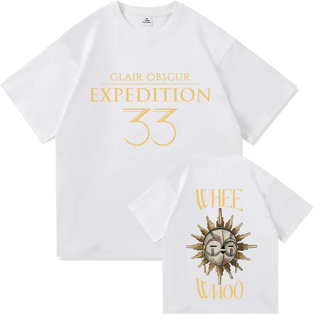 Clair Obscur Expedition 33 T-Shirts Expedition 33 Esquie Harz Sonnenfänger Grafik-T-Shirt Herren Damen Mode Harajuku Baumwolle Y2K Oberteile