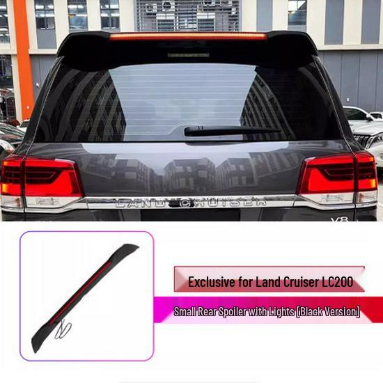 LED Rear Spoiler with Flowing Light for Toyota Land Cruiser LC300 - Wind Deflector Middle Wing Modification