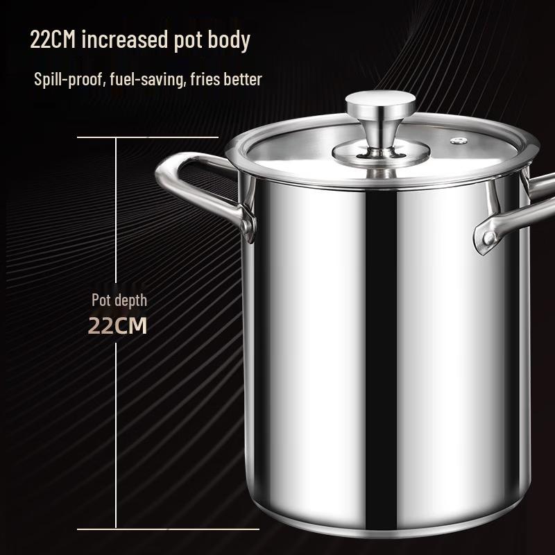 

ZISIZ 304 Stainless Steel Multi-functional Fryer Pot