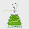 Classic Sports I Love Tennis Keychains for Accessories Bag Hobby Bike Car Keyrings Jewelry Friends Father Boyfriends Gifts