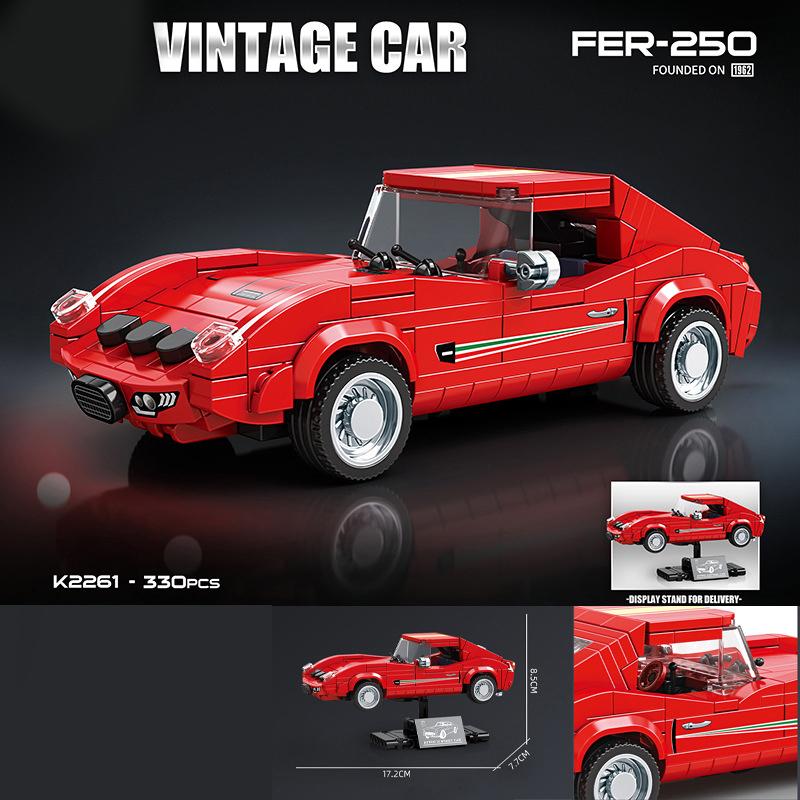 Technické Rychlé Auto Městské Vozidlo Závodní Vinylové Auto Stavebnice Sada Sportovní Auto Garáž MOC Kreativní Hračky Vzdělávací Dárek