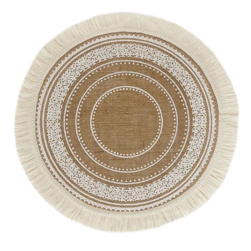 1 stk. Linservietter Fotorekvisitt Dekorasjon Bordbrikke Varmebestandig Sklisikker Hjemmevaskbar Skål Kopp Matte