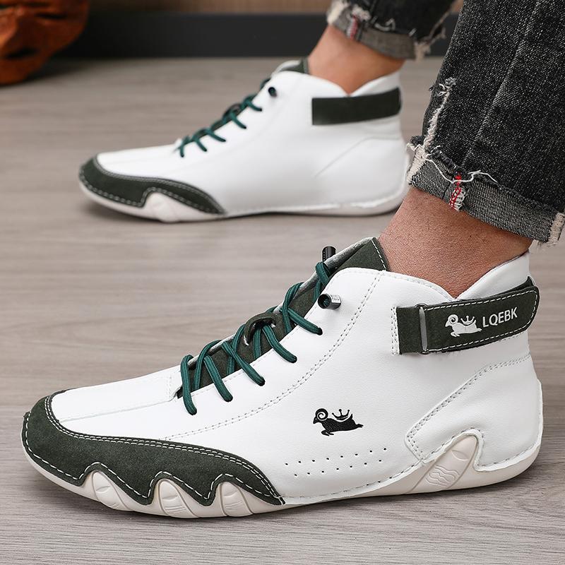 

Men s Casual Daily Low Top Shoes Breathable and Comfortable Lace Up Cycling and Hiking Light Outdoor Flat Shoes 2025 New Model 36 зелёный