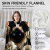 Creative White and Blue Cat Pattern Flannel Blanket, Suitable for Nap Blanket, Sofa, Office, Bed, Christmas and Halloween Gifts