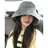 Fashionable Checkered Bucket Hat For Women Adjustable Size Uv Protection Summer Cap