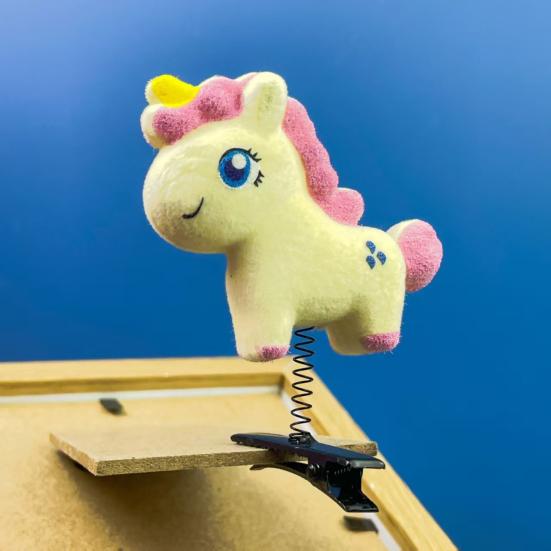 1/3Pcs Girls Hairpins Colorful Flocking Horse Design Hair Clips Soft Smooth Lightweight Hair Pins Festivals Cosplay Hair Accessories