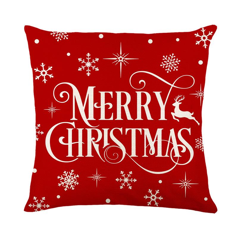 

Рождественская наволочка, Красная, 2025 Рождественский Новогодний Декор, Праздничная Домашняя Наволочка 18x18Inch