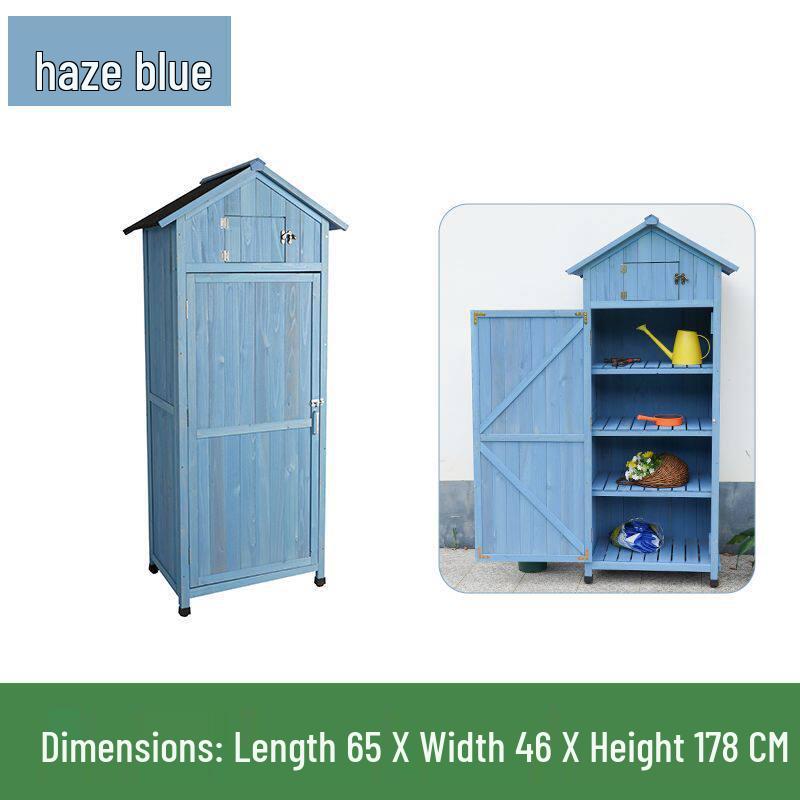 Outdoor Anti-Corrosion Sunscreen Storage Cabinet for Garden and Courtyard