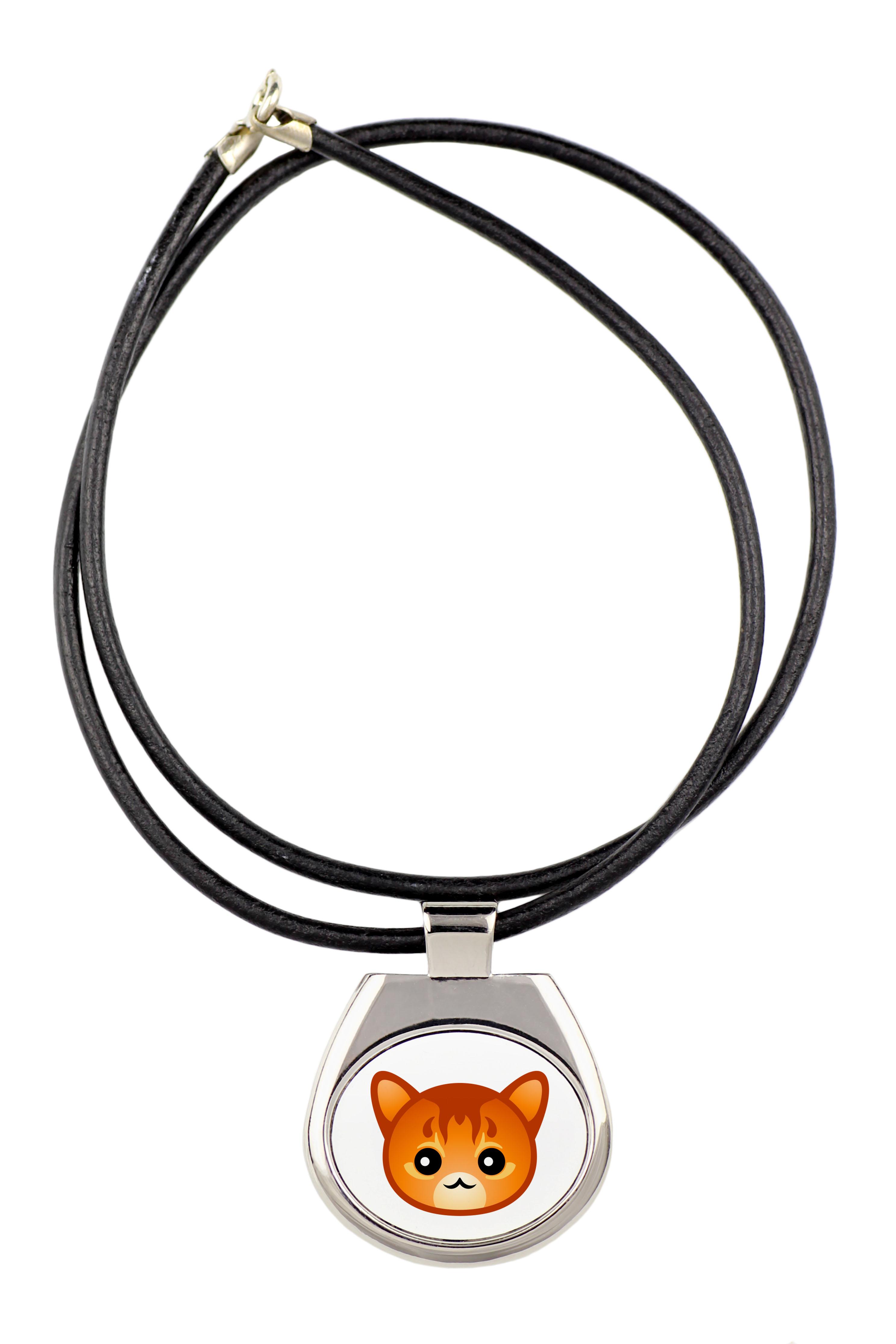 

Somali - pendant necklace with graphic on a chain strap by Art-Dog brand
