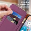 Lingdun Leather Magnetic Card Slot Case for iPhone 17 Pro Max with Electroplated Finish