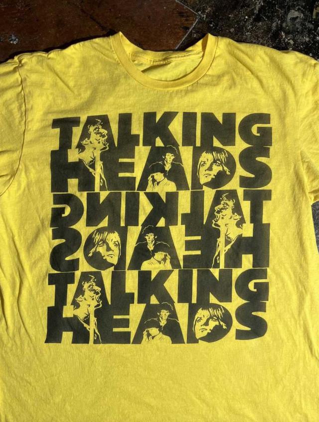 Talking Heads Band Yellow Unisex TShirt Cotton UU1311 Unisex T-Shirt S