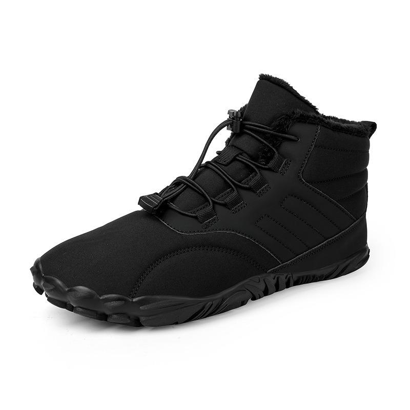 Outdoor Casual Velvet Winter Thermal Shoes Thickened Mountaineering Cotton Shoes Five-finger Large-size Wear-resistant Snow Boots