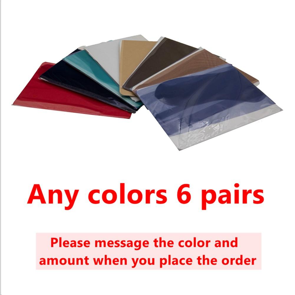 6 Pairs Women'S Plain Tops Sheer Thigh High Stockings Nylons For Garter Belt 5Den Reinforced Toe Pantyhose For Women