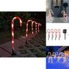 Christmas Led Candy Cane Lantern Outdoor Garden Pathway Decor For Holiday Lighting